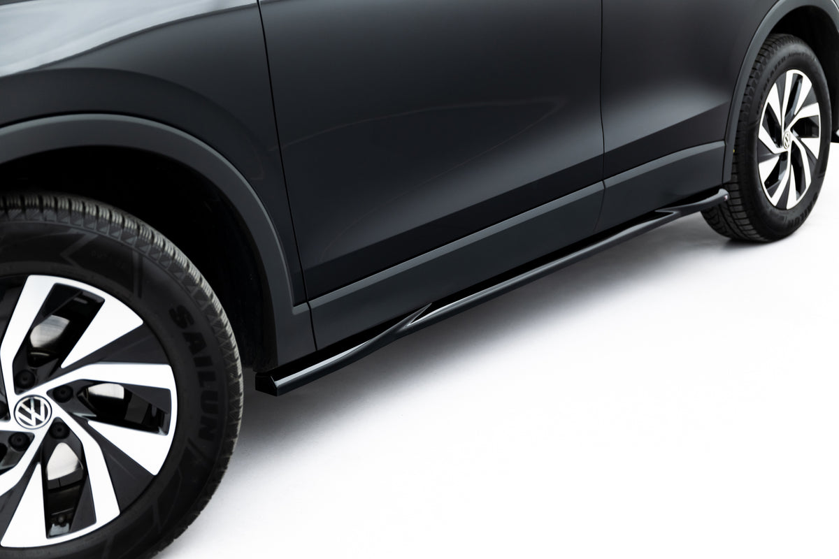 Street+ Seitenschweller Leisten passend für VW Tiguan Mk3 schwarz Hochglanz – Ansicht 2