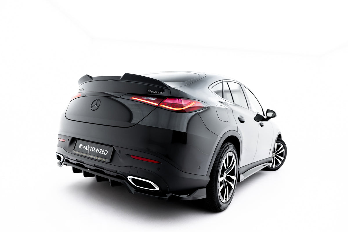 Street+ Mittlerer Diffusor RACE passend für Mercedes-Benz GLC Coupe C254 schwarz Hochglanz – Ansicht 2
