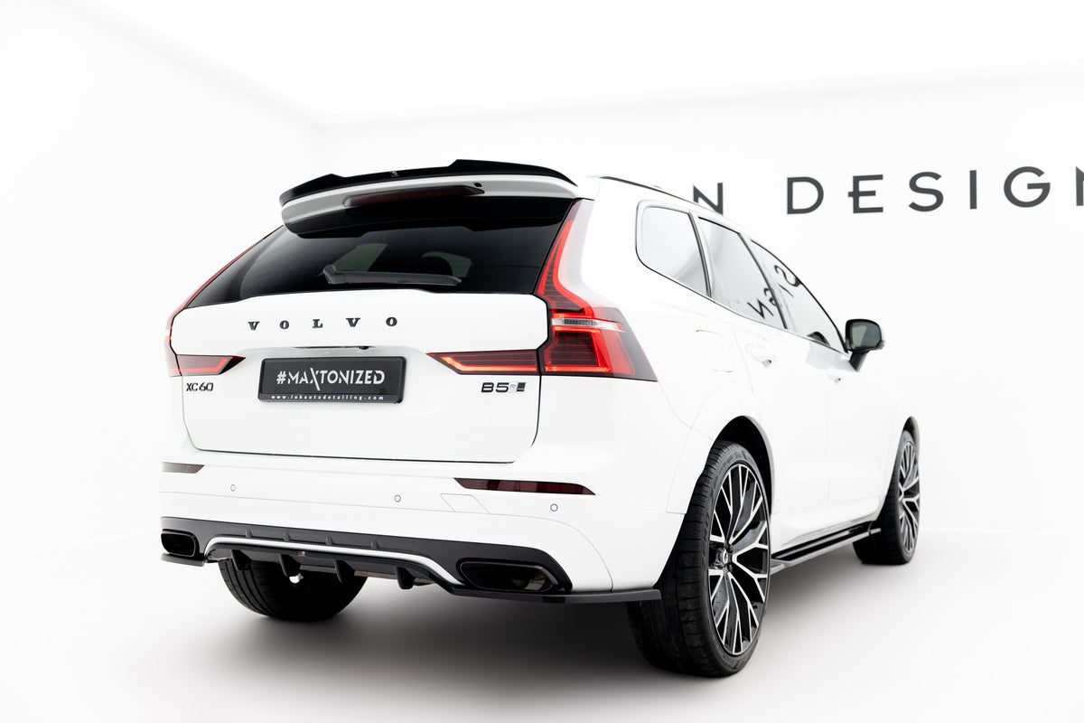 Street+ Mittlerer Diffusor RACE passend für Volvo XC60 Mk2 R-Design schwarz Hochglanz – Ansicht 4