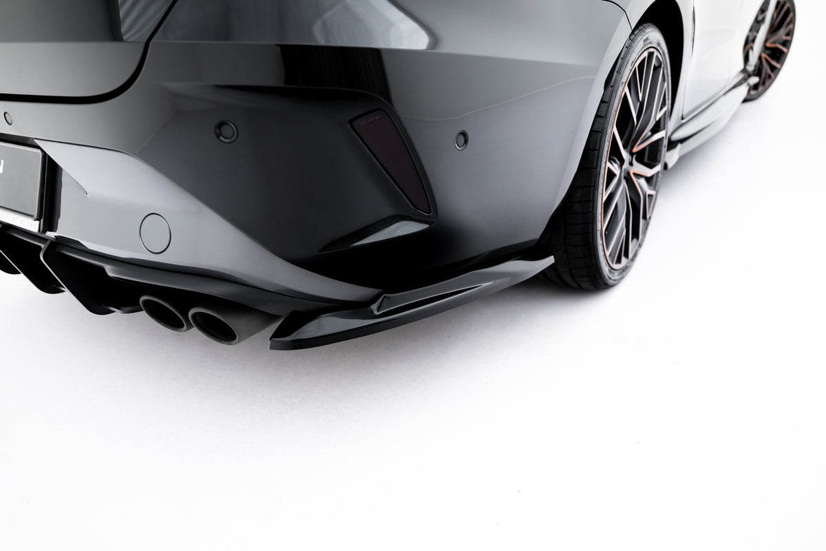 Heck Ansatz Flaps Diffusor V.4 passend für Cupra Leon ST Mk1 Facelift schwarz Hochglanz – Ansicht 5