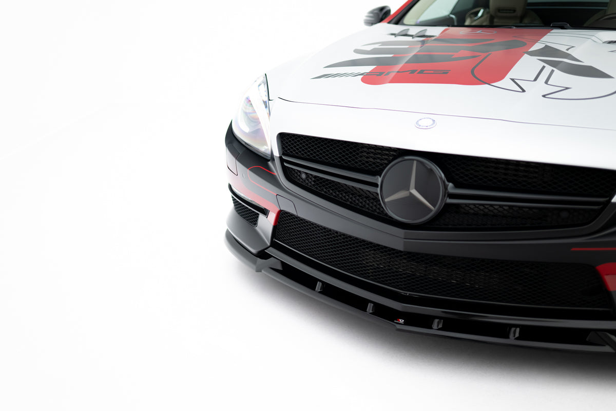 Street+ Spoilerlippe Front Ansatz V.1 passend für Mercedes-Benz SL 63 AMG R231 schwarz Hochglanz – Ansicht 3