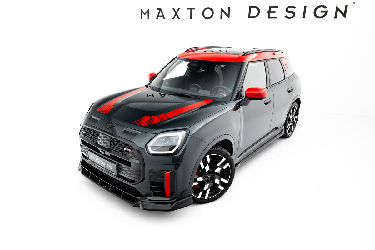 Street+ Spoilerlippe Front Ansatz passend für Mini Countryman JCW U25 schwarz Hochglanz – Ansicht 2