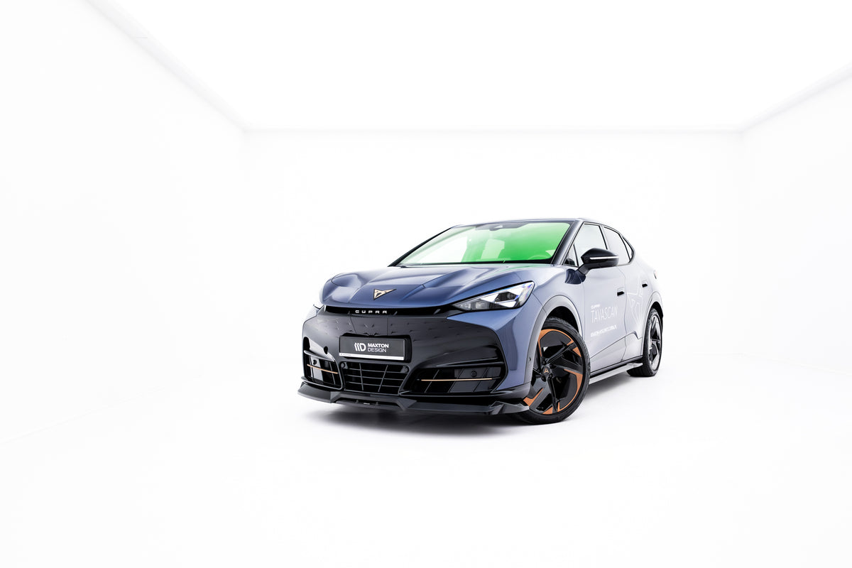 Street+ Spoilerlippe Front Ansatz passend für Cupra Tavascan Mk1 schwarz Hochglanz – Ansicht 6