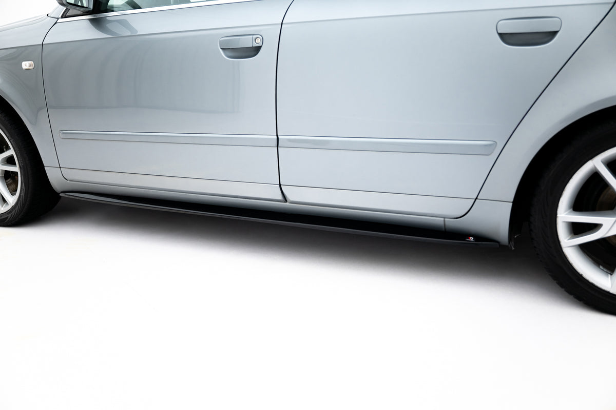 Street+ Seitenschweller Leisten passend für V.1 passend für Audi S4 / A4 / A4 S-Line B6 / B7  schwarz Hochglanz – Ansicht 4