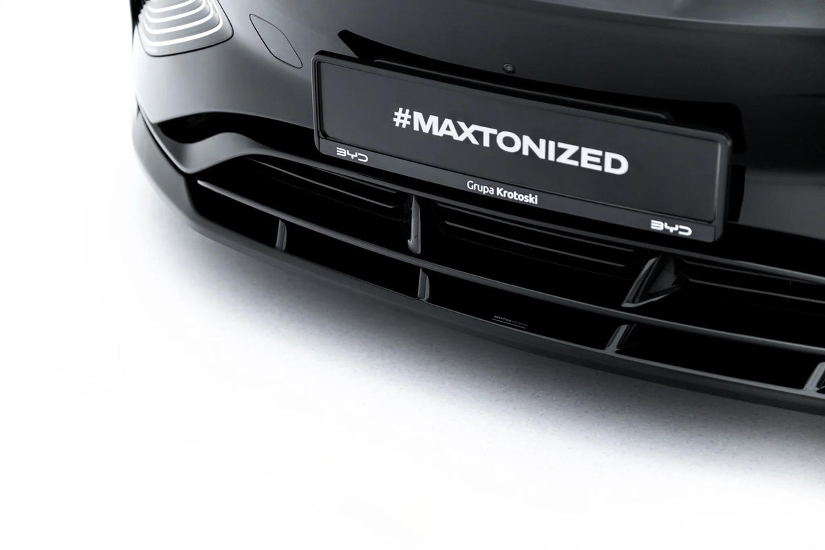 Street+ Spoilerlippe Front Ansatz passend für BYD Seal Mk1 schwarz Hochglanz – Ansicht 5