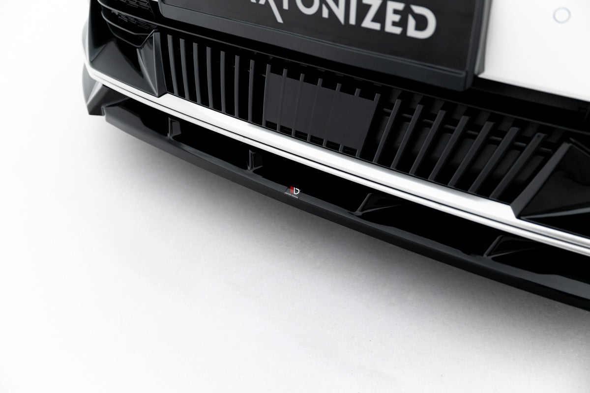 Street+ Spoilerlippe Front Ansatz passend für Kia EV6 Mk1 schwarz Hochglanz – Ansicht 3