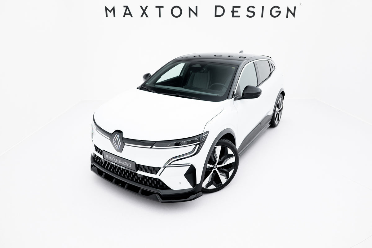 Street+ Spoilerlippe Front Ansatz passend für Renault Megane E-Tech Electric Mk1 schwarz Hochglanz – Ansicht 5