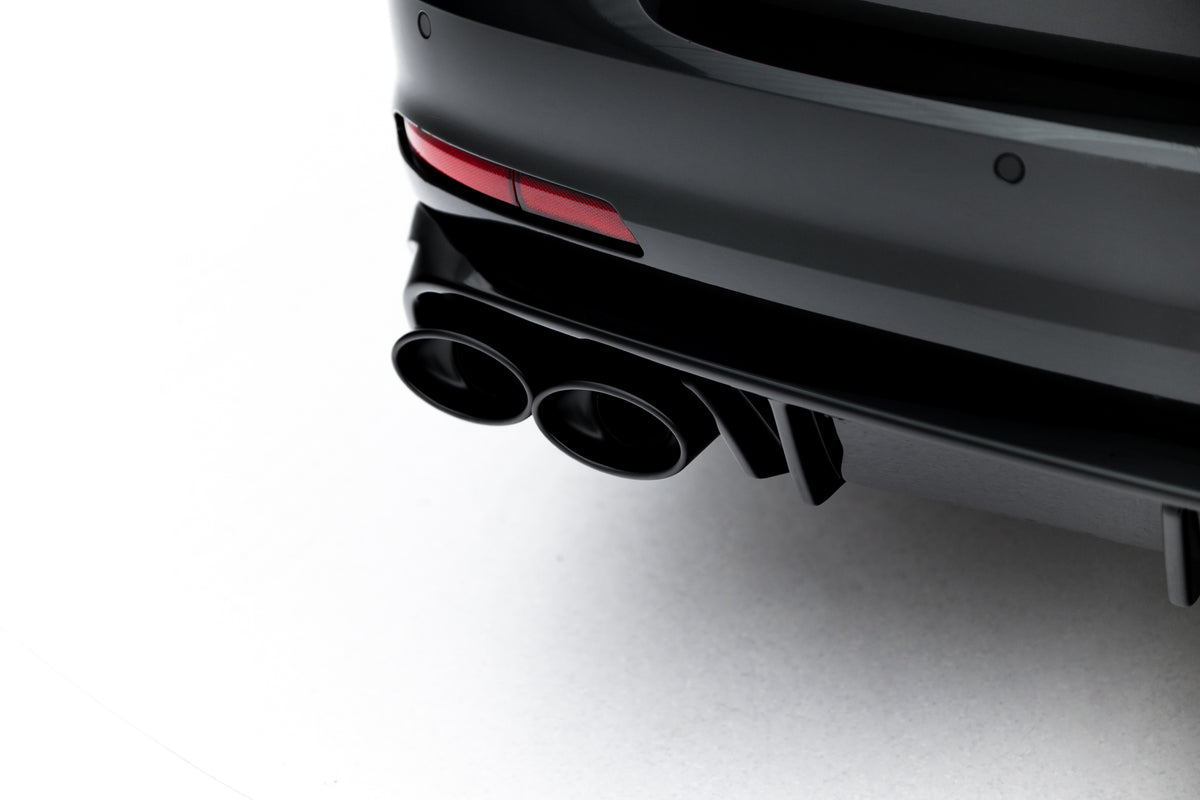Diffusor Heck Ansatz + Endrohre passend für Audi A6 Limousine / Avant C8 / C8 Facelift – Ansicht 4