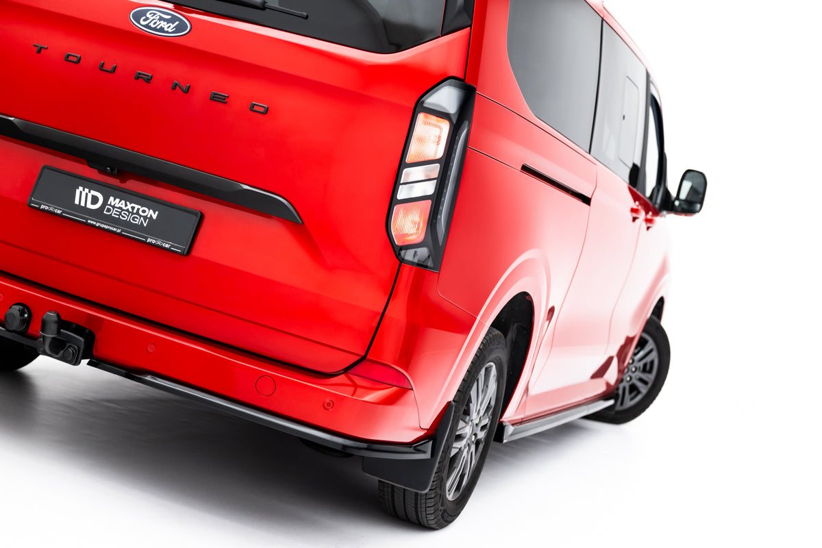 Heck Ansatz Flaps Diffusor passend für VW Transporter T7 schwarz Hochglanz – Ansicht 4