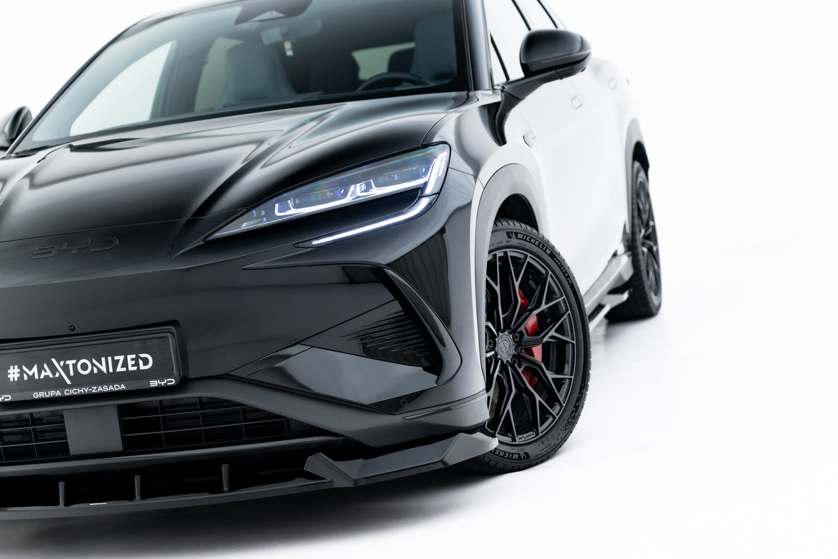 Street+ Spoilerlippe Front Ansatz passend für BYD Sealion 7 Mk1 schwarz Hochglanz – Ansicht 1