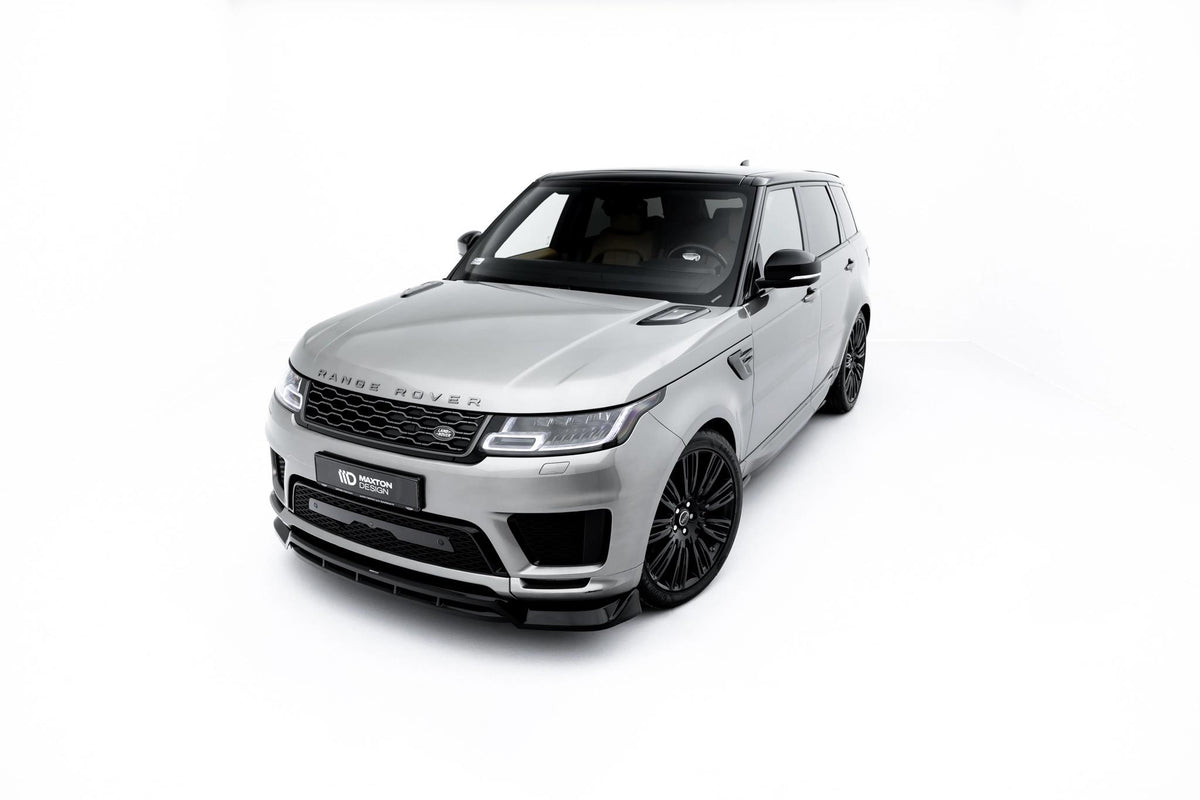 Street+ Spoilerlippe Front Ansatz passend für Land Rover Range Rover Sport Mk2 Facelift schwarz Hochglanz – Ansicht 3