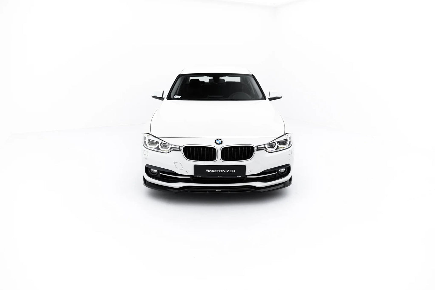 Street+ Spoilerlippe Front Ansatz passend für BMW 3er Sportline Limousine / Touring F30 / F31 schwarz Hochglanz – Ansicht 2