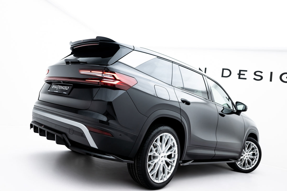 Street+ Mittlerer Diffusor RACE passend für Skoda Kodiaq Mk2 schwarz Hochglanz – Ansicht 3