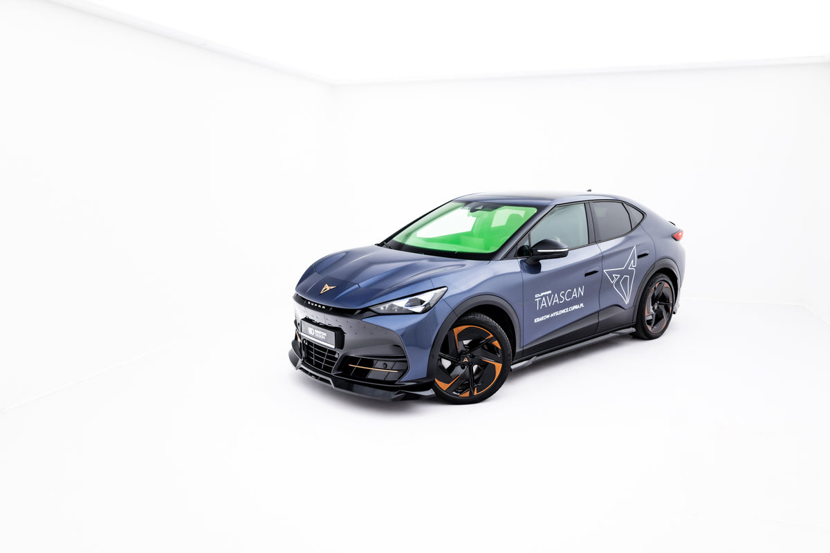 Street+ Spoilerlippe Front Ansatz passend für Cupra Tavascan Mk1 schwarz Hochglanz – Ansicht 4