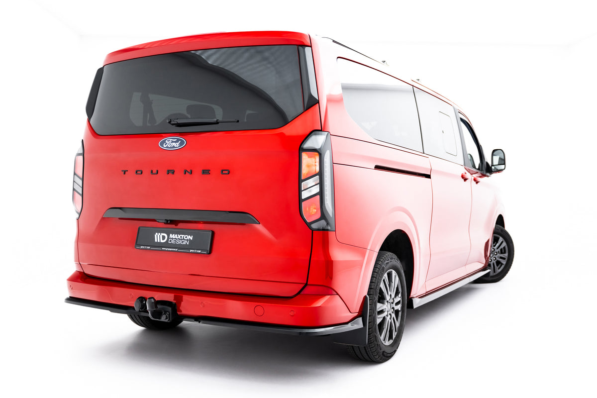 Heck Ansatz Flaps Diffusor passend für VW Transporter T7 schwarz Hochglanz – Ansicht 1