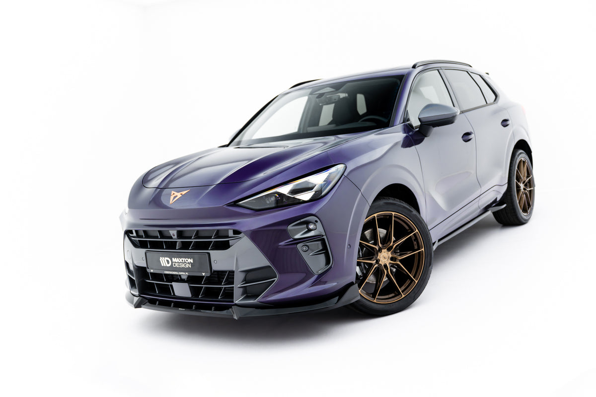 Street+ Spoilerlippe Front Ansatz V.1 passend für Cupra Terramar Mk1 schwarz Hochglanz – Ansicht 2