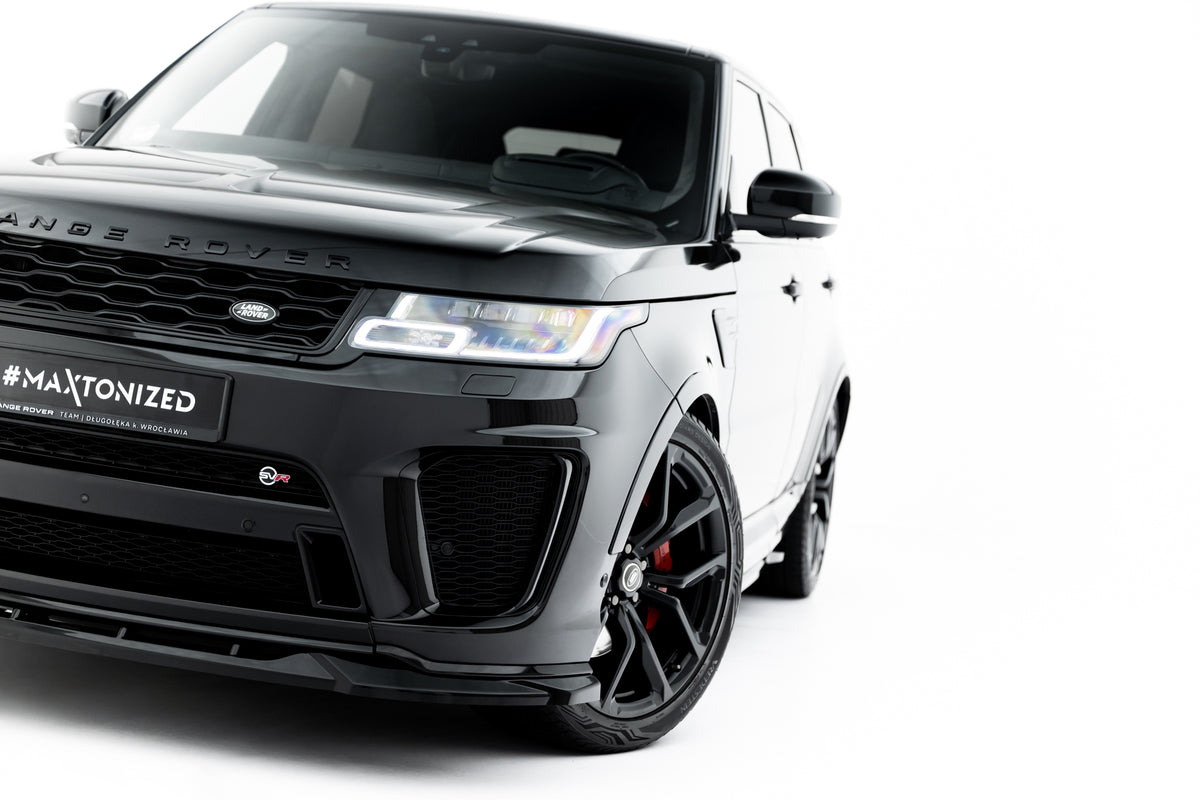 Street+ Spoilerlippe Front Ansatz passend für Land Rover Range Rover SVR Mk2 Facelift schwarz Hochglanz – Ansicht 1