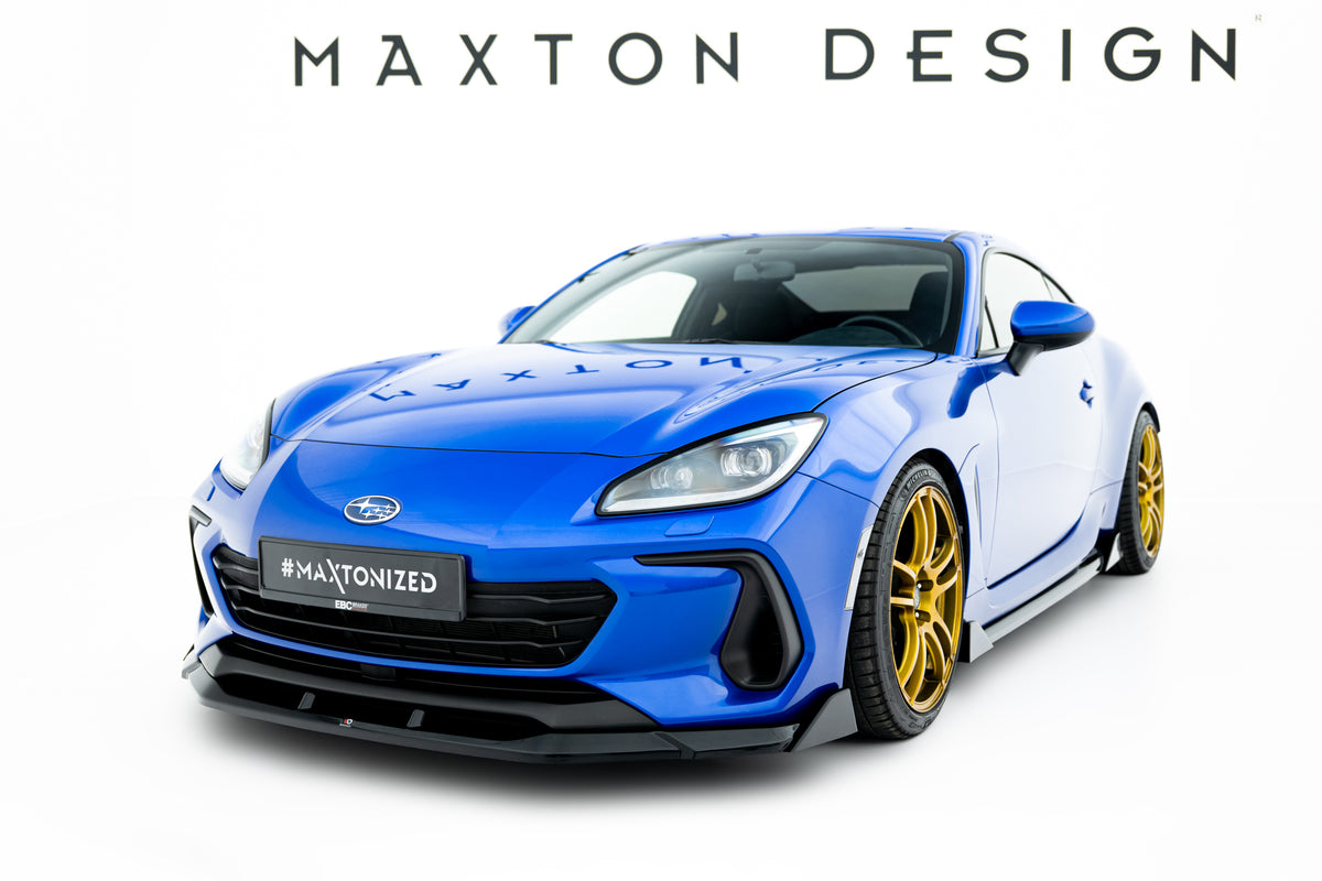 Street+ Spoilerlippe Front Ansatz V.3 passend für Subaru BRZ Mk2 schwarz Hochglanz – Ansicht 4