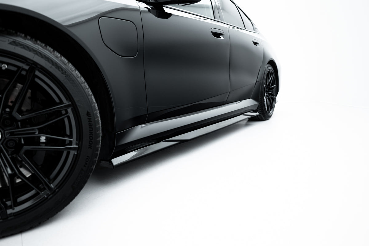 Street+ Seitenschweller Leisten passend für BMW M5 Limousine / Touring G90 schwarz Hochglanz – Ansicht 7
