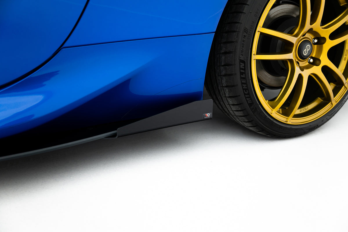 Street Pro Street+ Seitenschweller Leisten passend für V.1 + Flaps passend für Subaru BRZ Mk2 schwarz Hochglanz – Ansicht 5