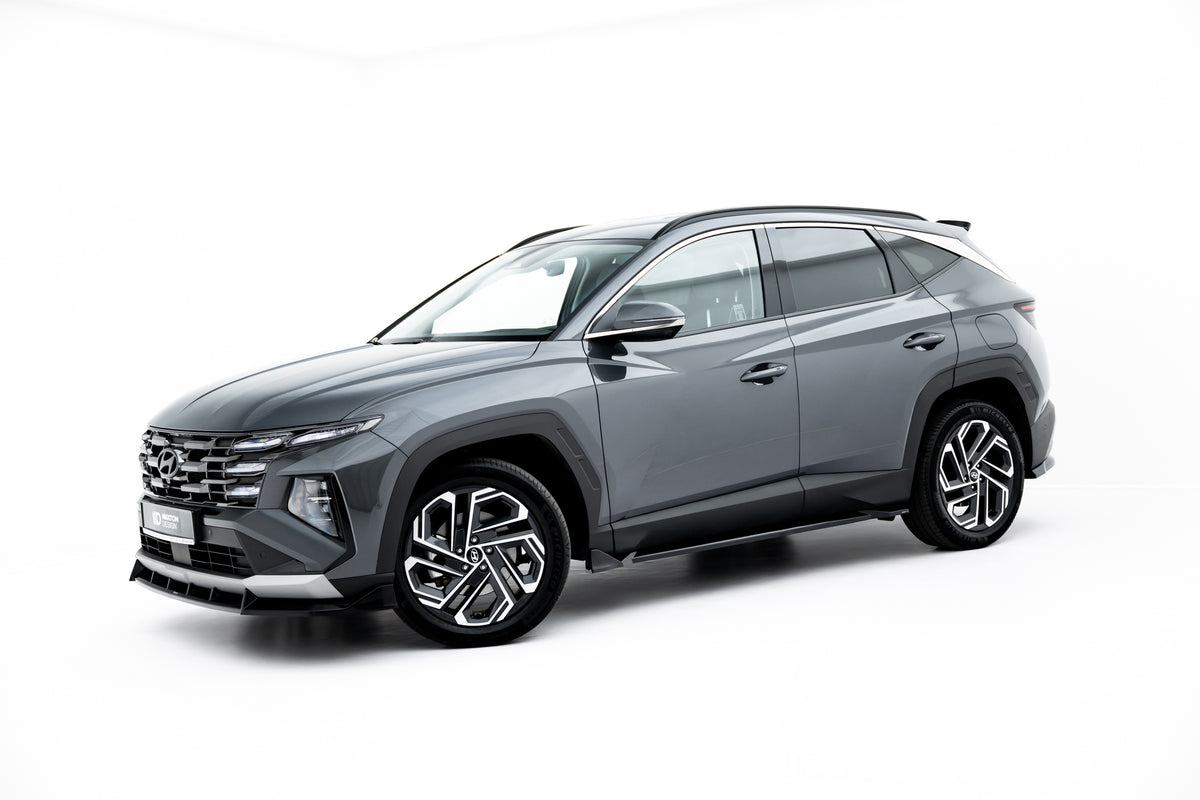 Street+ Seitenschweller Leisten passend für Hyundai Tucson Mk4 Facelift schwarz Hochglanz – Ansicht 3