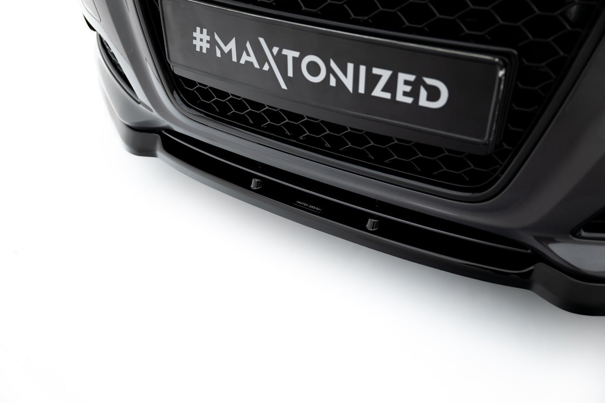Street+ Spoilerlippe Front Ansatz passend für Audi A3 8P Facelift schwarz Hochglanz – Ansicht 3