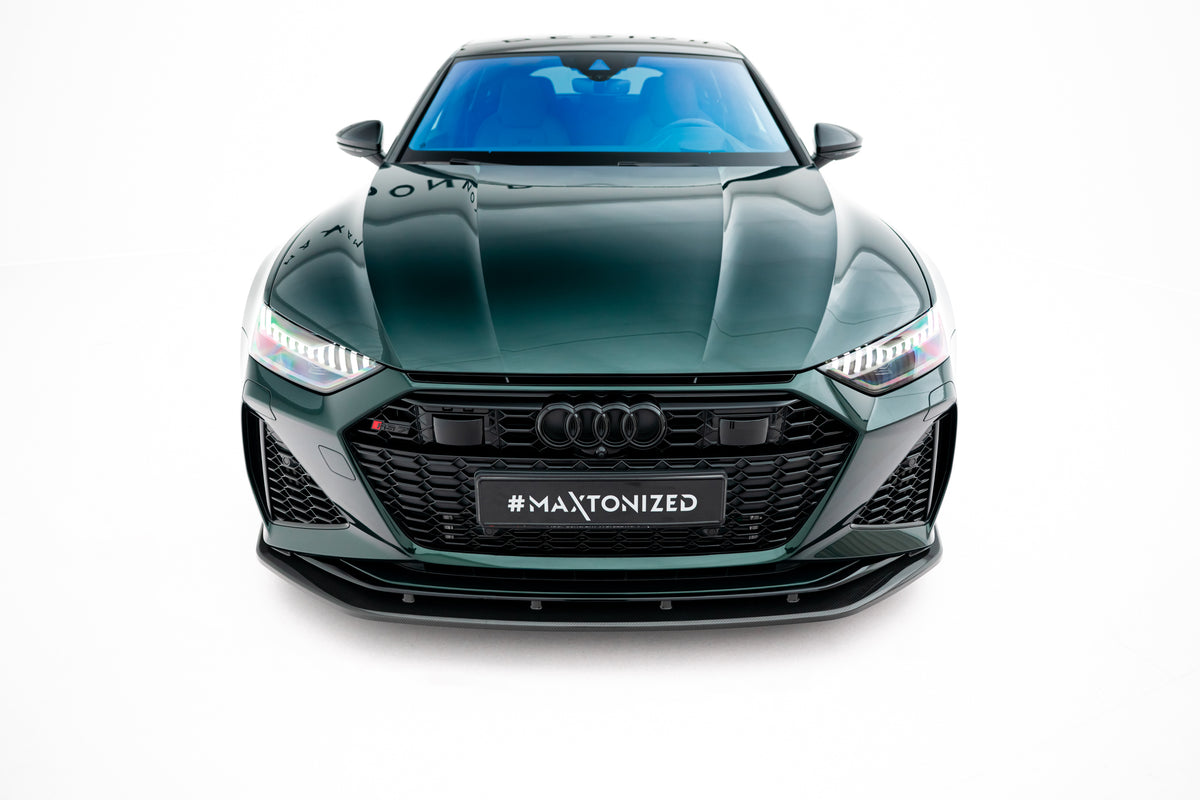 Prepreg Carbon Fiber Street+ Spoilerlippe Front Ansatz passend für Audi RS7 C8 – Ansicht 7