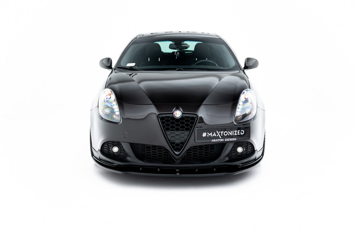 Street+ Spoilerlippe Front Ansatz passend für Alfa Romeo Giulietta Zender schwarz Hochglanz – Ansicht 1