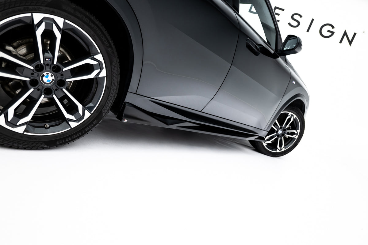 Street+ Seitenschweller Leisten passend für BMW X2 M35i U10 schwarz Hochglanz – Ansicht 4