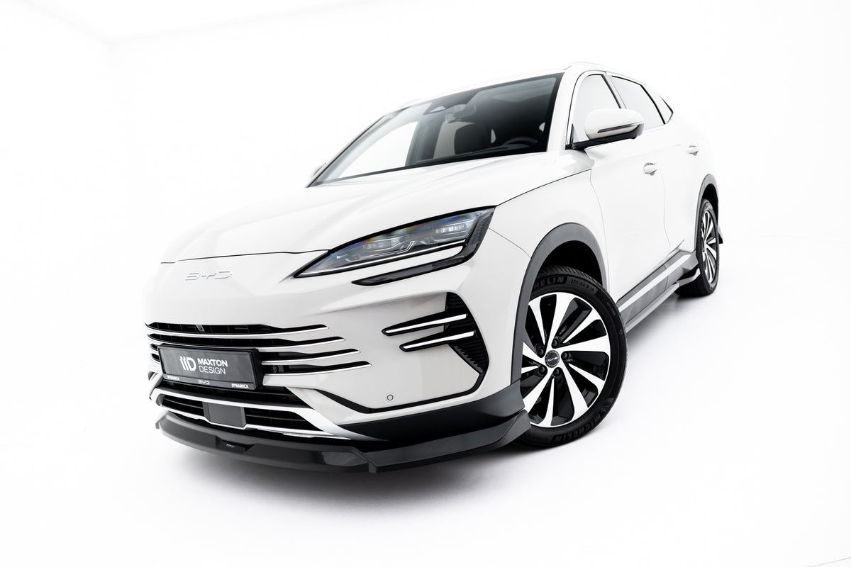 Street+ Spoilerlippe Front Ansatz V.2 passend für BYD Seal U Mk1 schwarz Hochglanz – Ansicht 1