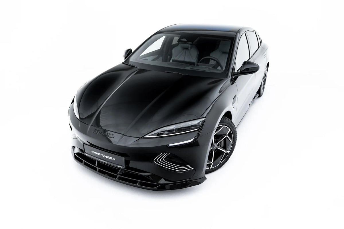 Street+ Spoilerlippe Front Ansatz passend für BYD Seal Mk1 schwarz Hochglanz – Ansicht 3