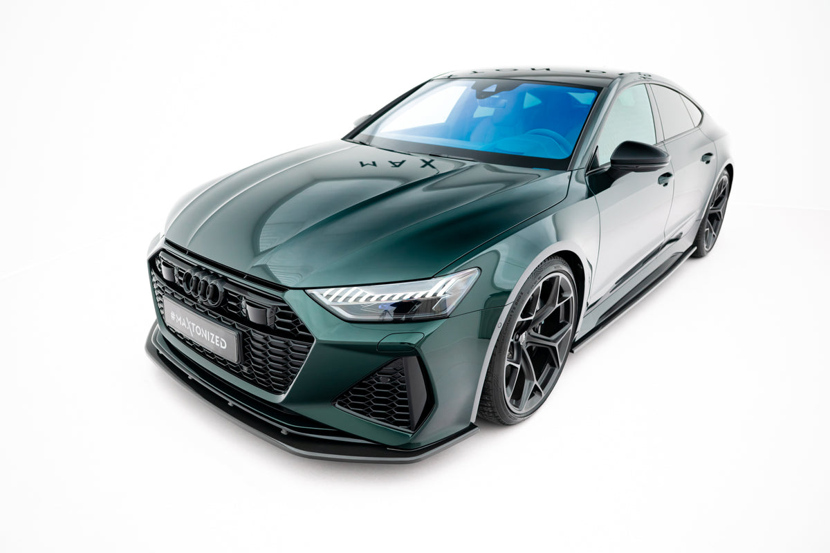 Prepreg Carbon Fiber Street+ Spoilerlippe Front Ansatz passend für Audi RS7 C8 – Ansicht 5