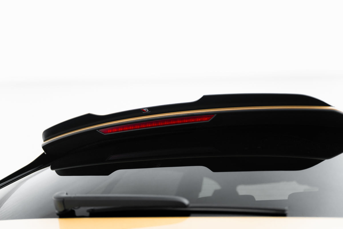 Höher Heckspoiler Lippe Audi Q8 S-line / SQ8 Mk1 Facelift schwarz Hochglanz – Ansicht 3