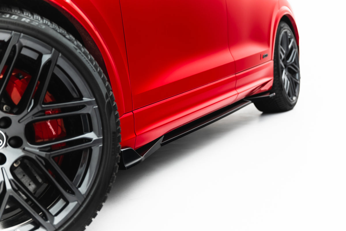 Street+ Seitenschweller Leisten passend für Audi RSQ8 Mk1 Facelift schwarz Hochglanz – Ansicht 4