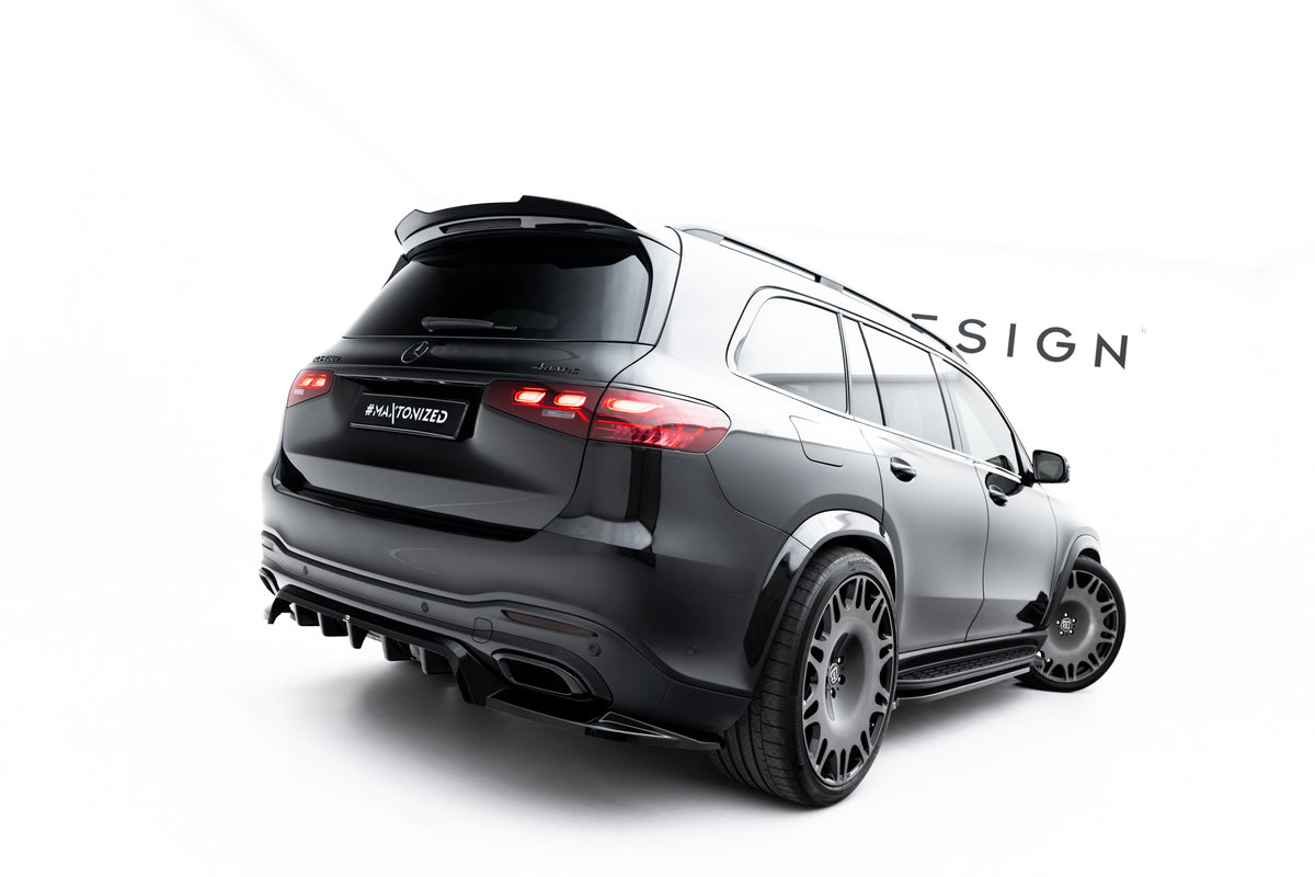 Street+ Mittlerer Diffusor RACE V.2 passend für Mercedes-Benz GLS AMG-Line X167 schwarz Hochglanz – Ansicht 5