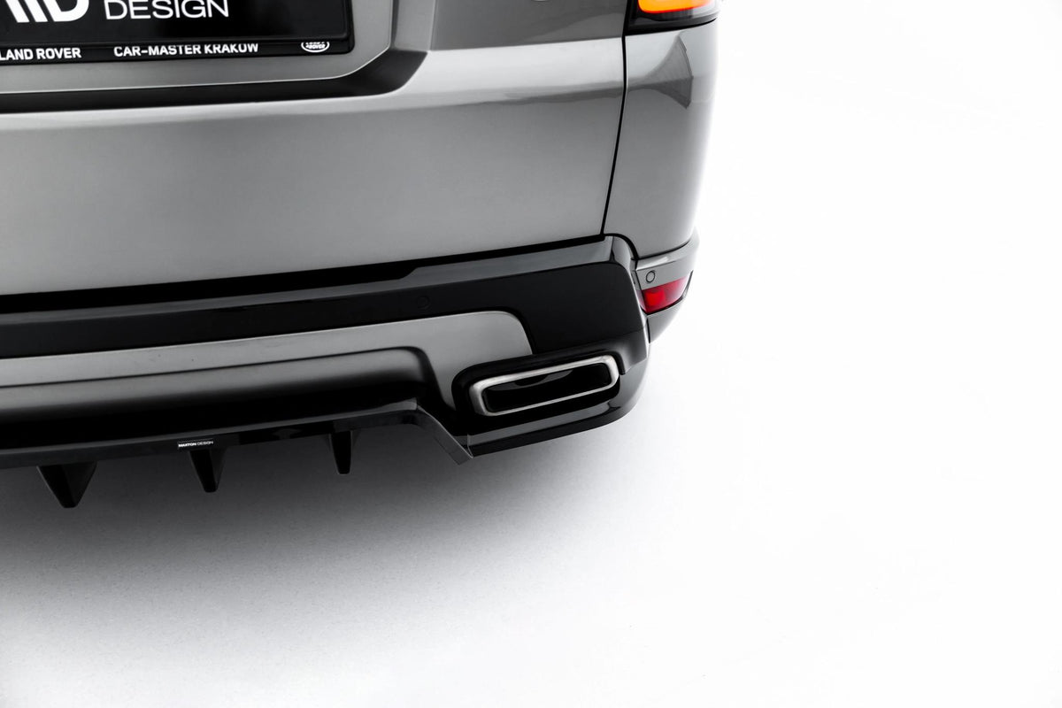 Street+ Mittlerer Diffusor RACE passend für Land Rover Range Rover Sport Mk2 Facelift schwarz Hochglanz – Ansicht 4