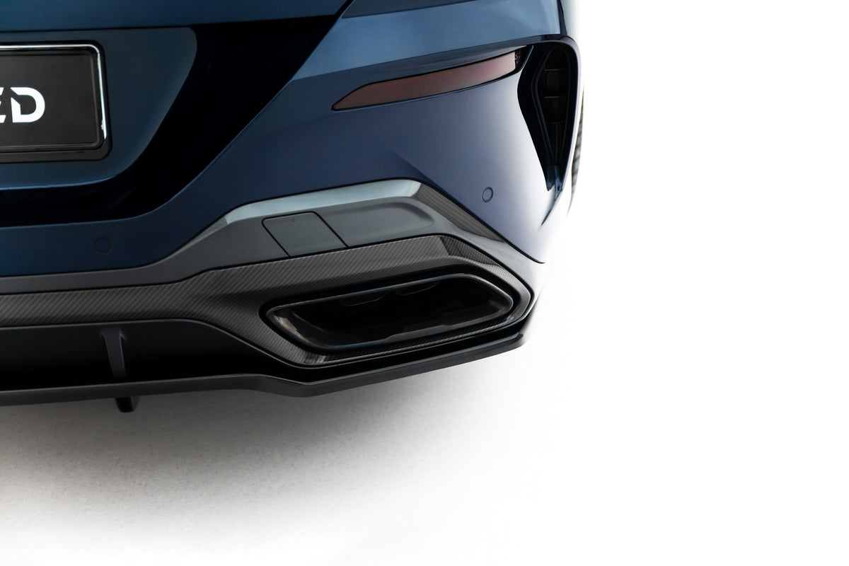 Street+ Mittlerer Diffusor RACE passend für BMW 8 Gran Coupe M-Paket G16 schwarz Hochglanz – Ansicht 4