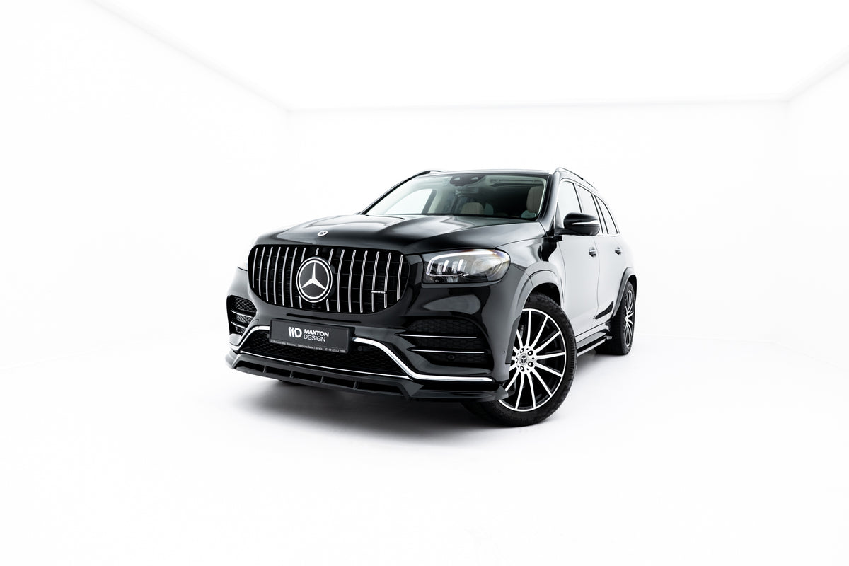 Street+ Spoilerlippe Front Ansatz V.2 passend für Mercedes-Benz GLS AMG-Line X167  schwarz Hochglanz – Ansicht 3