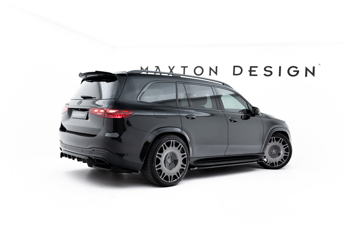 Street+ Seitenschweller Leisten passend für V.3 passend für Mercedes-Benz GLS AMG-Line X167 / X167 Facelift schwarz Hochglanz – Ansicht 1