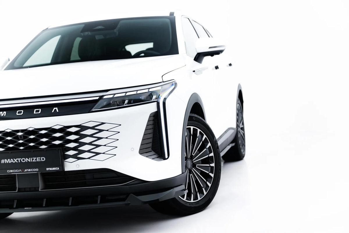 Street+ Spoilerlippe Front Ansatz passend für Omoda 9 Mk1 schwarz Hochglanz – Ansicht 4