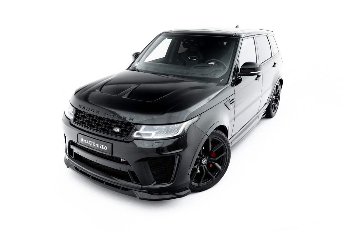 Street+ Spoilerlippe Front Ansatz passend für Land Rover Range Rover SVR Mk2 Facelift schwarz Hochglanz – Ansicht 2