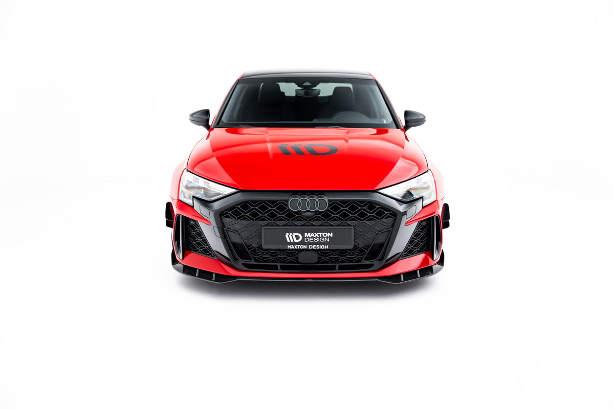 Prepreg Carbon Fiber Street+ Spoilerlippe Front Ansatz passend für Audi RS3 Limousine / Sportback 8Y Facelift – Ansicht 7