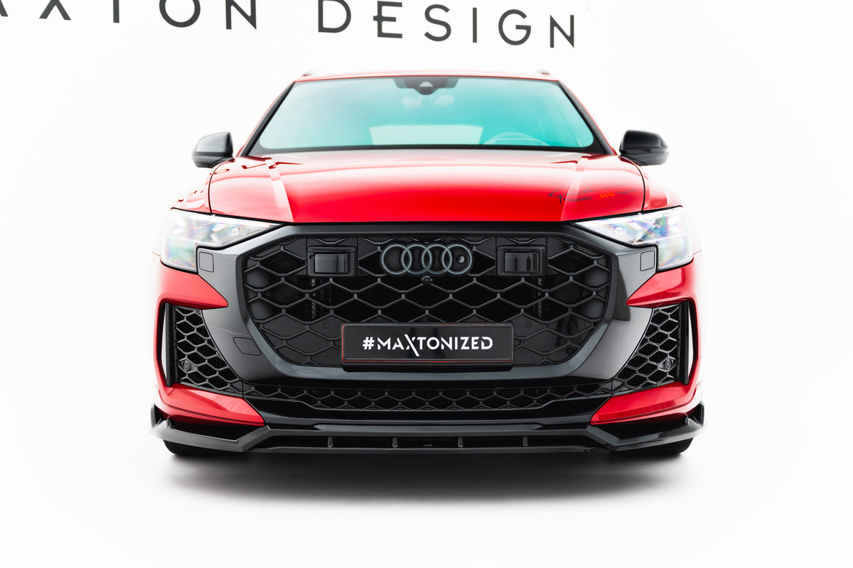 Street+ Spoilerlippe Front Ansatz passend für Audi RSQ8 Mk1 Facelift schwarz Hochglanz – Ansicht 4