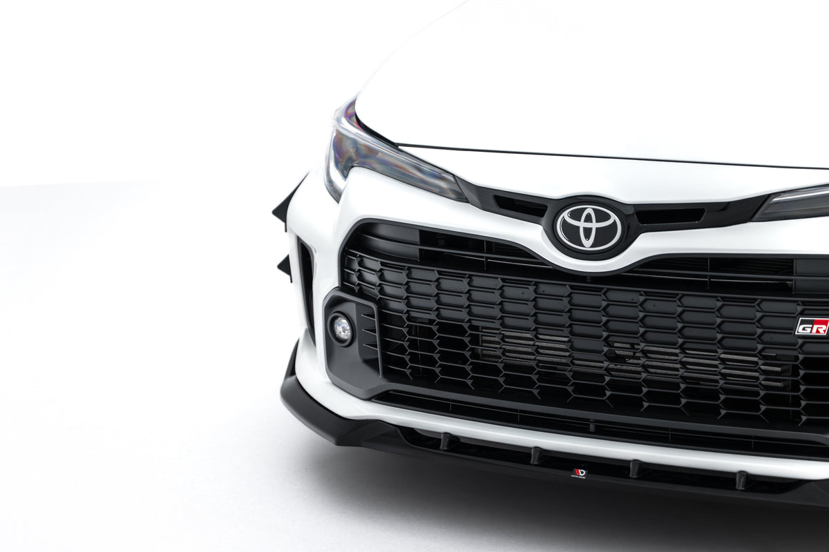 Street+ Spoilerlippe Front Ansatz V.2 passend für Toyota GR Corolla Mk12 schwarz Hochglanz – Ansicht 3