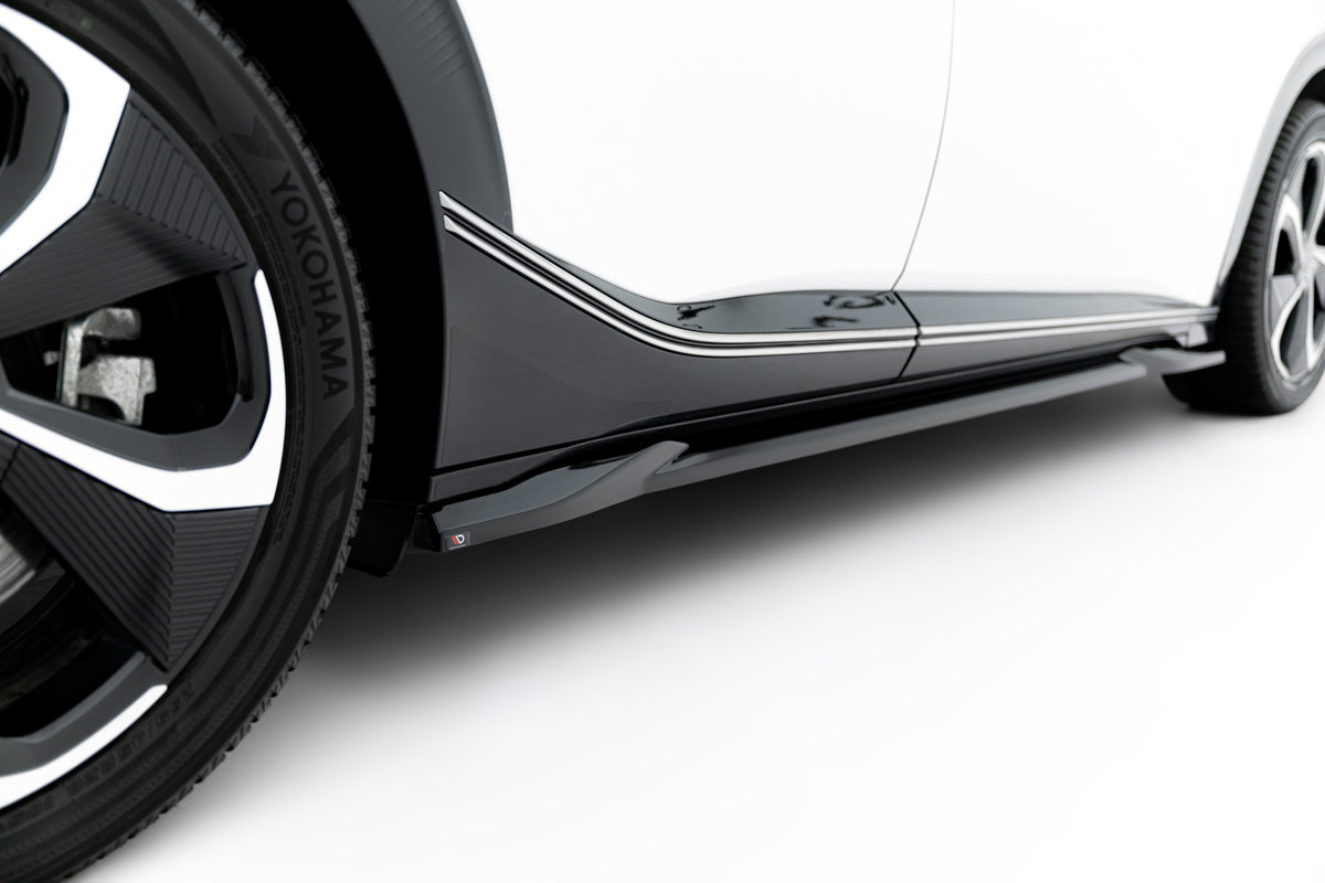 Street+ Seitenschweller Leisten passend für Kia EV6 Mk1 schwarz Hochglanz – Ansicht 1