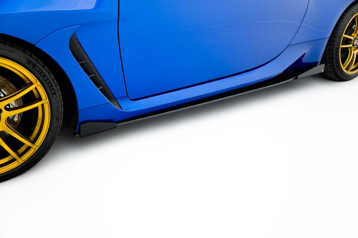 Street Pro Street+ Seitenschweller Leisten passend für V.1 + Flaps passend für Subaru BRZ Mk2 schwarz Hochglanz – Ansicht 4