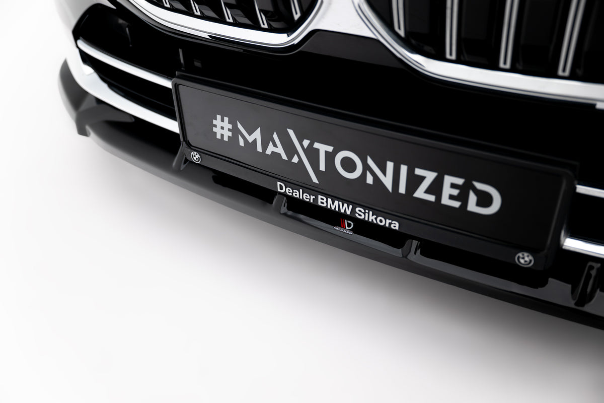 Street+ Spoilerlippe Front Ansatz V.1 passend für BMW 7 G70 schwarz Hochglanz – Ansicht 3