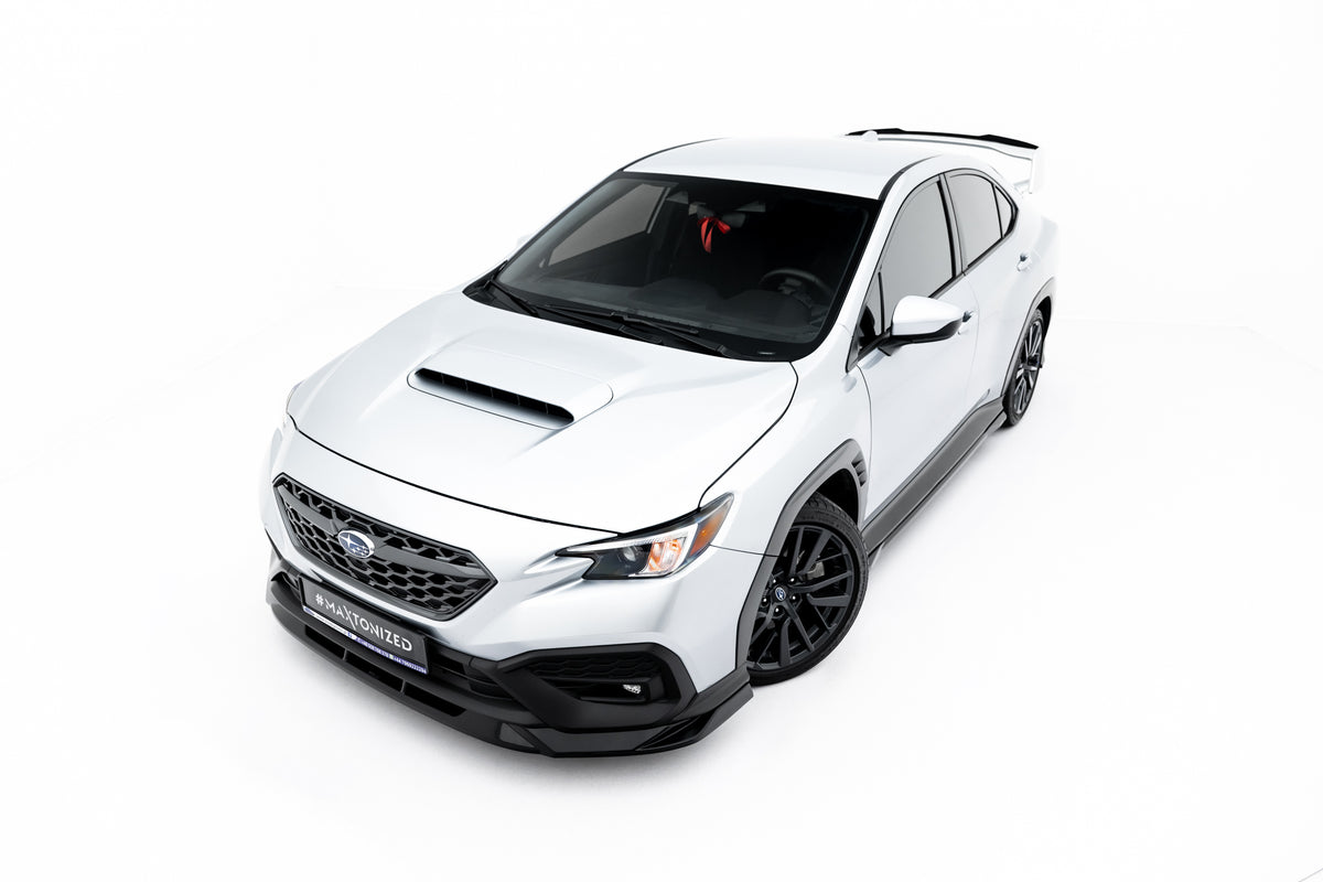 Street+ Spoilerlippe Front Ansatz V.2 passend für Subaru WRX STI Mk2 schwarz Hochglanz – Ansicht 2