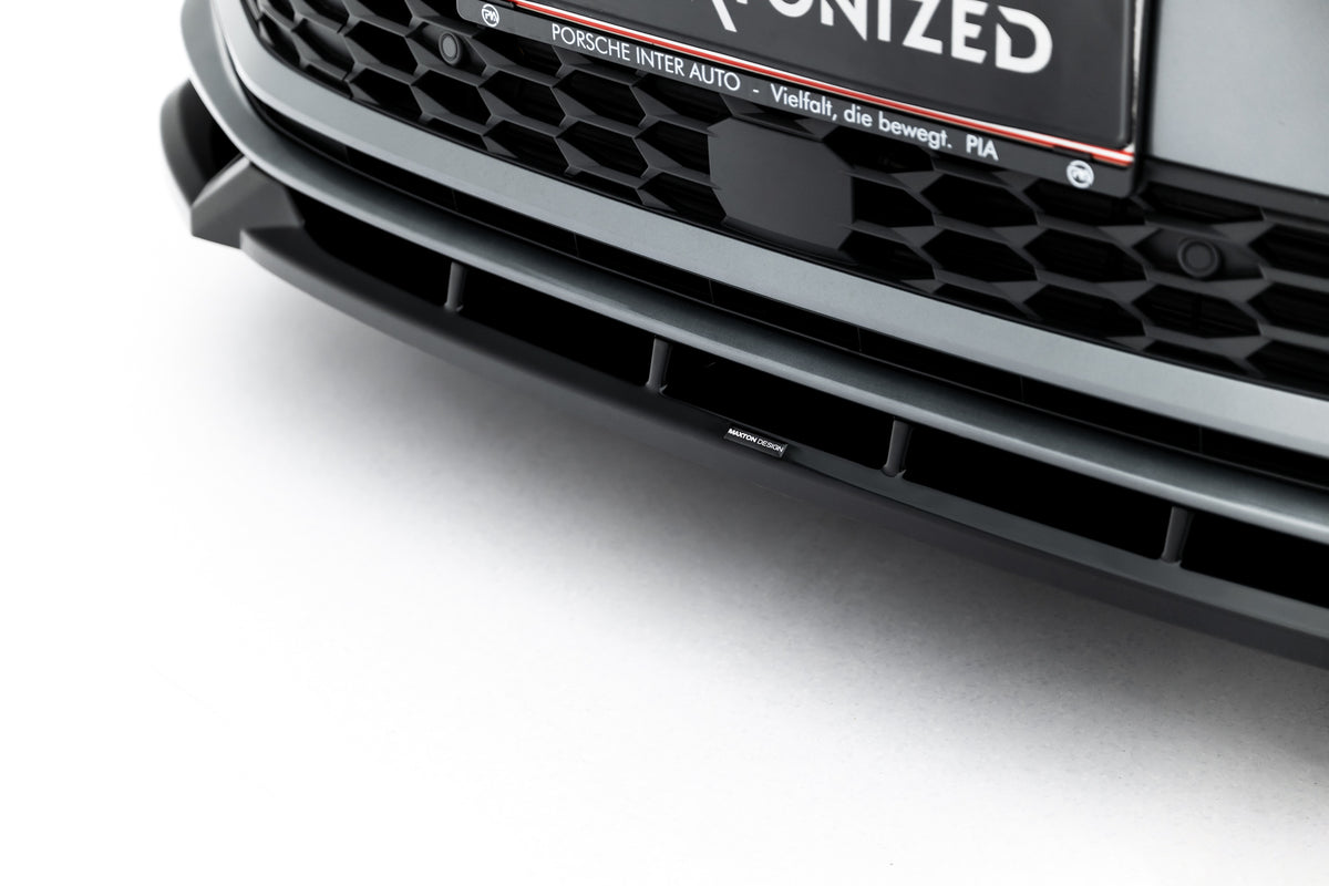 Street+ Spoilerlippe Front Ansatz V.1 passend für Skoda Kodiaq Sportline Mk2 schwarz Hochglanz – Ansicht 4