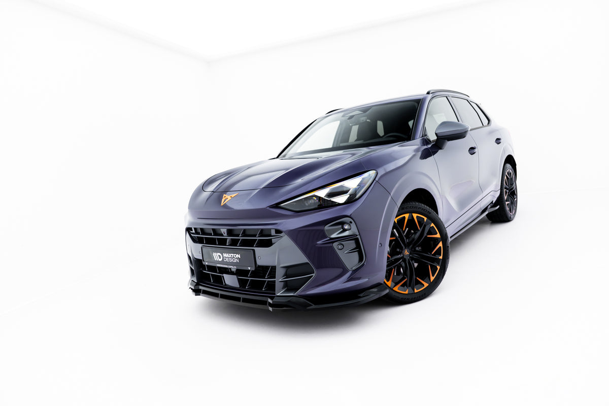 Street+ Spoilerlippe Front Ansatz V.2 passend für Cupra Terramar Mk1 schwarz Hochglanz – Ansicht 4